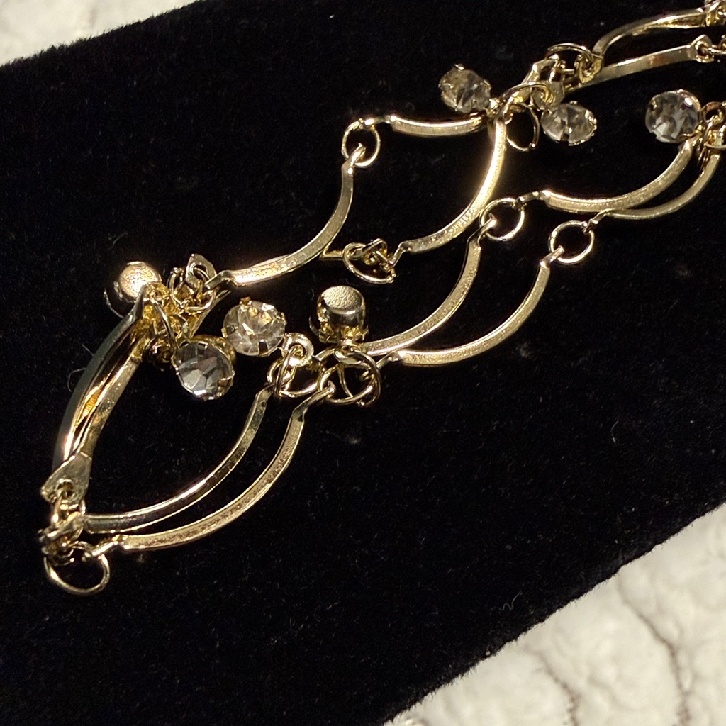 Pretty Bird 18k Gold Plated Necklace With Clear Stone 18$